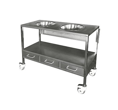 PLATER TROLLEY WITH DRAWERS